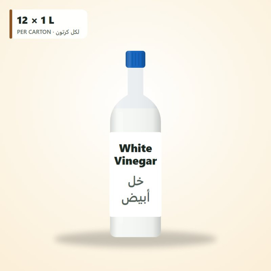 خل أبيض 1 لتر × 12