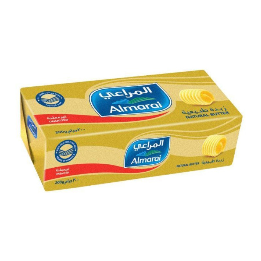 زبدة المراعي الطبيعية غير المملحة 200 جم × 40